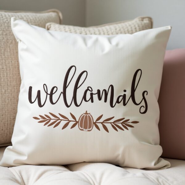 Personalized Embroidered Throw Pillow