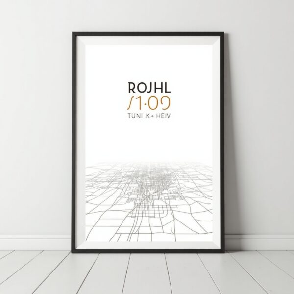 Personalized Coordinates Framed Print