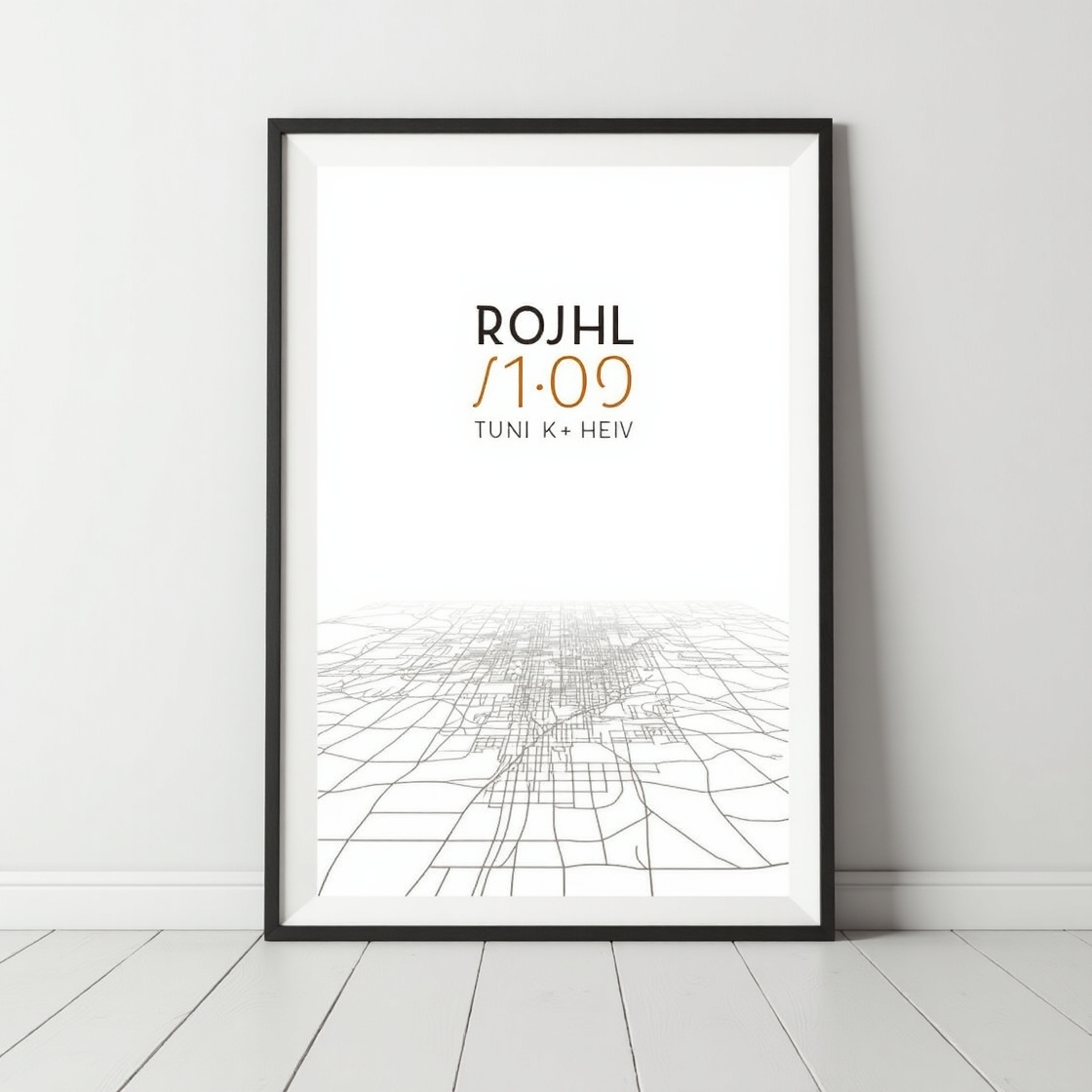 Personalized Coordinates Framed Print