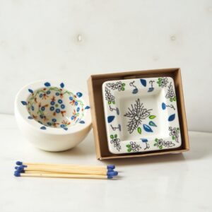 Ceramic Match Striker & Wood Match Set